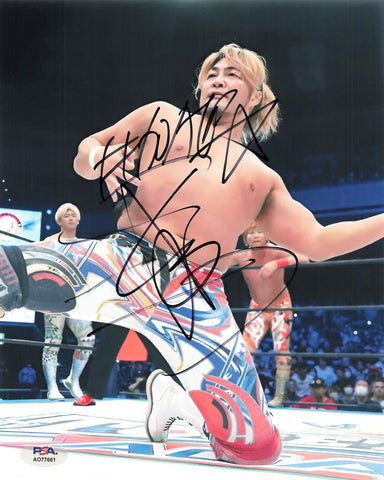 Hiroshi Tanahashi signed 8x10 photo PSA/DNA WWE Autographed Wrestling