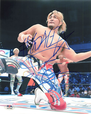 Hiroshi Tanahashi signed 8x10 photo PSA/DNA WWE Autographed Wrestling