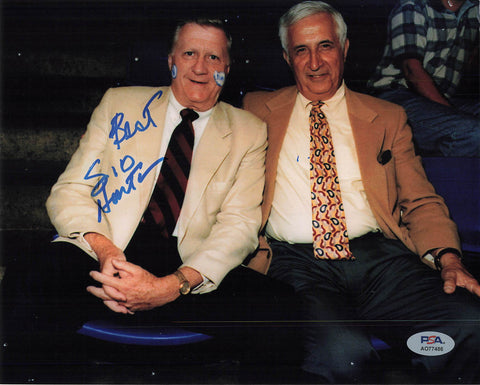 SID HARTMAN signed 8x10 photo PSA/DNA Autographed American Sports Writer