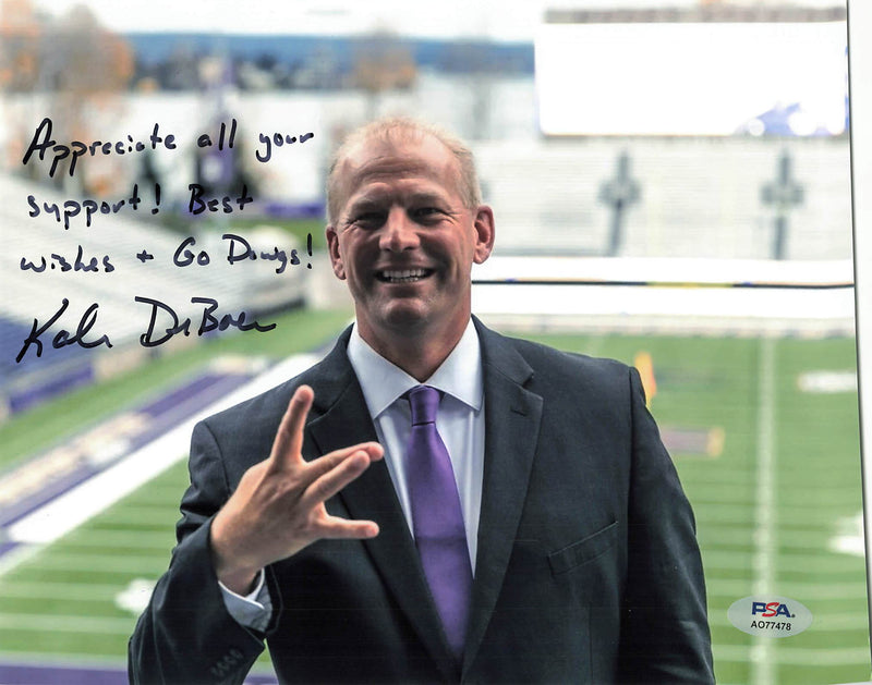 Kalen Deboer signed 8x10 photo PSA/DNA Autographed Washington Football Coach