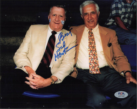 SID HARTMAN signed 8x10 photo PSA/DNA Autographed American Sports Writer