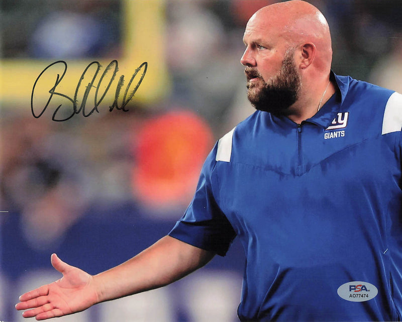 Brian Daboll signed 8x10 photo PSA/DNA New York Giants Autographed