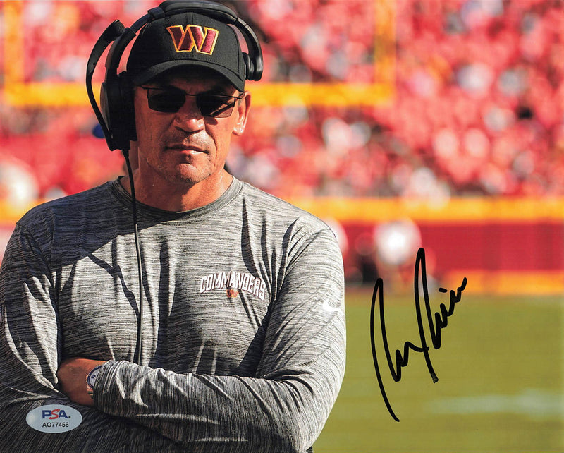 Ron Rivera signed 8x10 photo PSA/DNA Washington Commanders Autographed