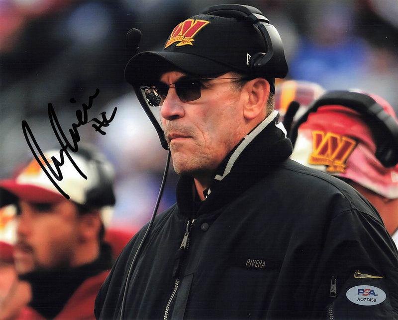 Ron Rivera signed 8x10 photo PSA/DNA Washington Commanders Autographed