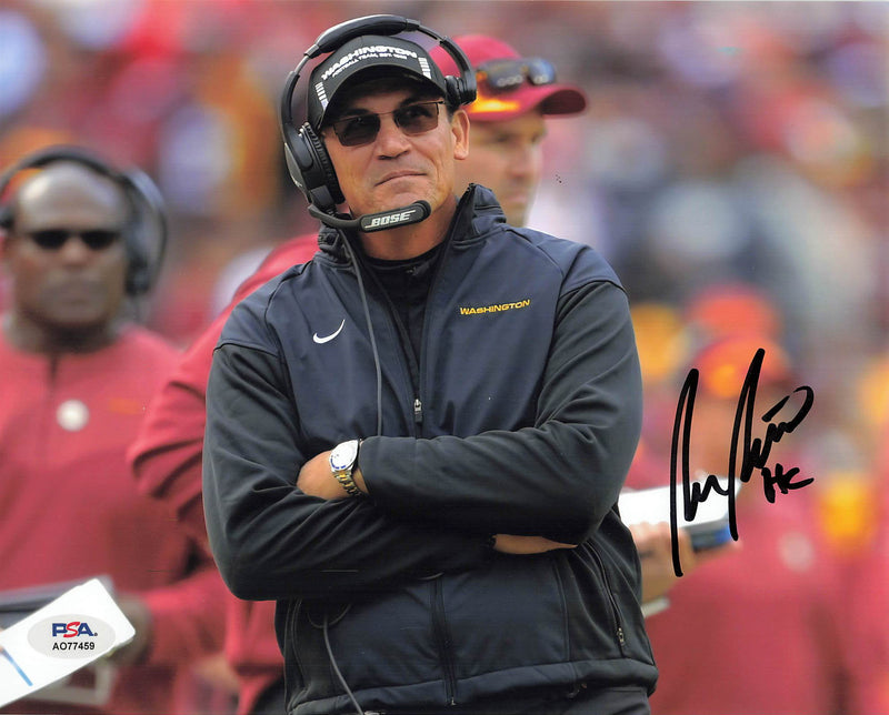Ron Rivera signed 8x10 photo PSA/DNA Washington Commanders Autographed