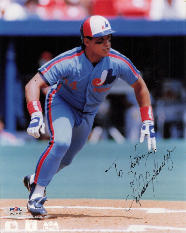 Andres Galarraga signed 8x10 photo PSA/DNA Montreal Expos Autographed