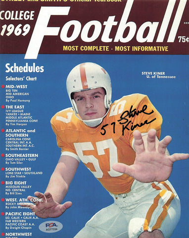 Steve Kiner signed 8x10 photo PSA/DNA Autographed University of Tennessee Football