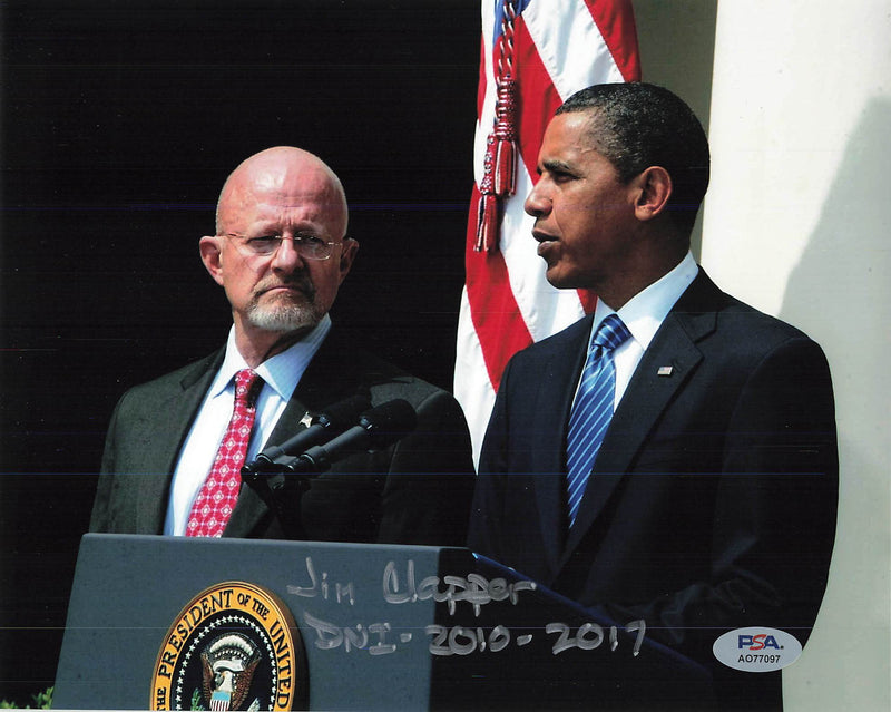 Jim Clapper signed 8x10 photo PSA/DNA Autographed Military