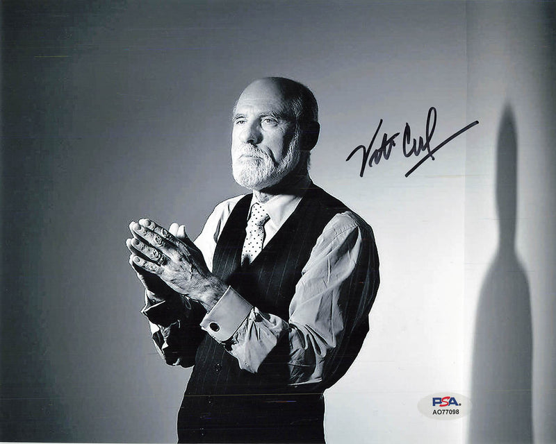 Vint Cerf Signed 8x10 Photo PSA/DNA Autographed Computer Scientist