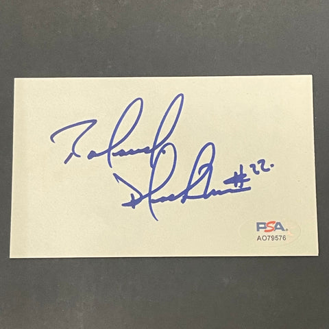 Rolando Blackman Signed Index Card PSA AUTO Mavericks Autographed