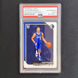 2018-19 NBA Hoops #243 Jalen Brunson Signed Card AUTO PSA Slabbed RC Mavericks