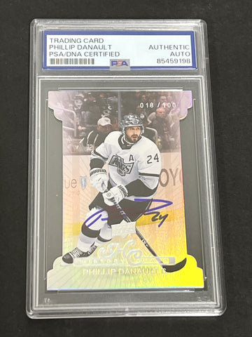 2022-23 Upper Deck Extended Series History Class Hockey #HC-31 Phillip Danault Signed Card AUTO PSA/DNA slabbed Kings