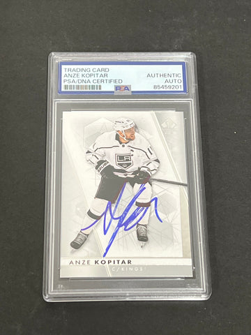 2022-23 Upper Deck SP Authentic Hockey #93 Anze Kopitar Signed Card AUTO PSA/DNA slabbed Kings