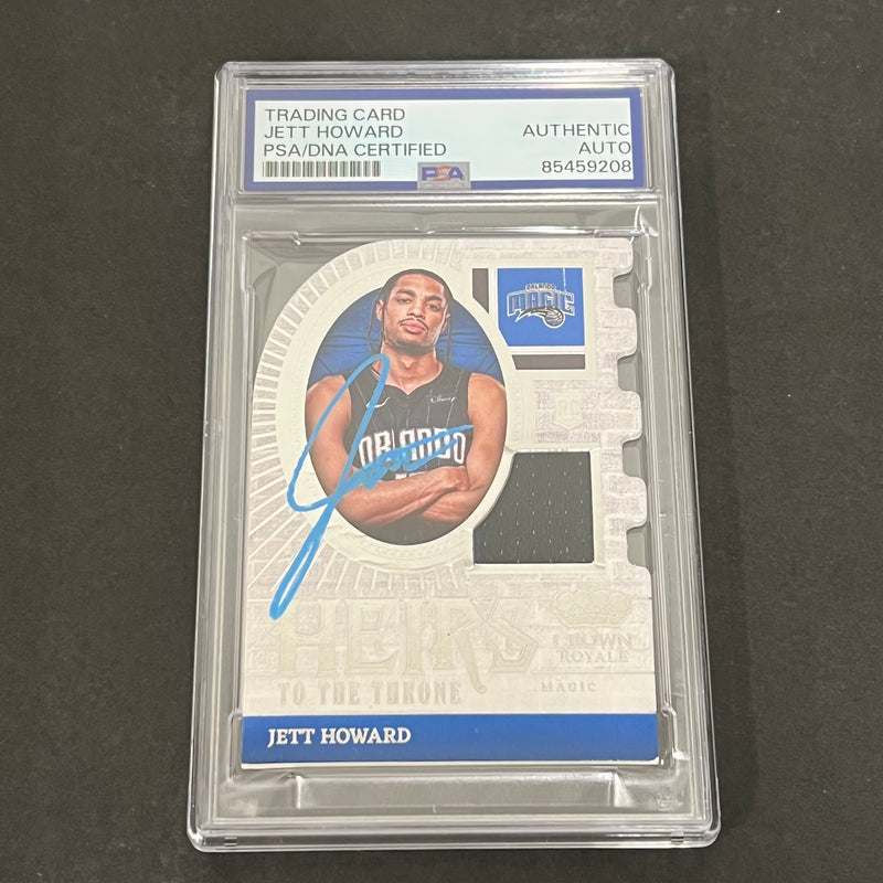 2023-24 Panini Crown Royale #11 Jett Howard Signed Card AUTO PSA/DNA Slabbed Magic RC
