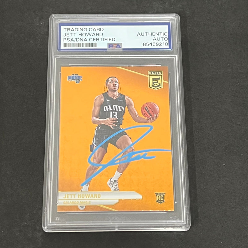 2023-24 Panini Donruss Elite #204 Jett Howard Signed Card AUTO PSA/DNA Slabbed Magic RC