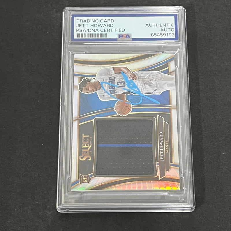 2023-24 Panini Prizm Select #RJS-JT Jett Howard Signed Card AUTO PSA/DNA Slabbed Magic RC