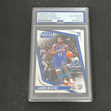 2021-22 Panini Chronicles Threads #100 Aaron Wiggins Signed Card AUTO PSA/DNA Slabbed RC Thunder