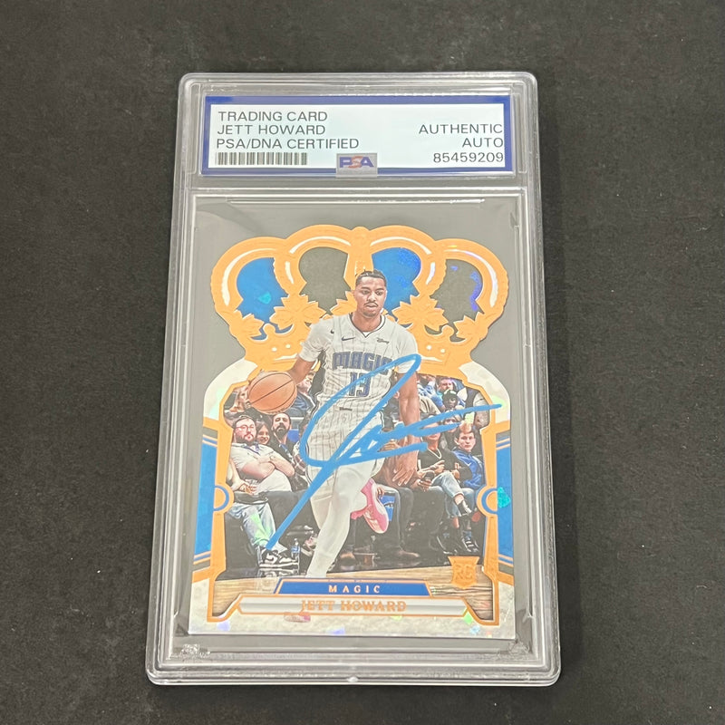 2023-24 Panini Crown Royale #83 Jett Howard Signed Card AUTO PSA/DNA Slabbed Magic RC