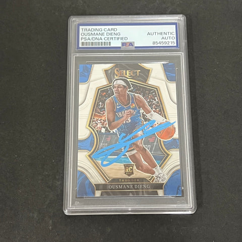 2021-22 Panini Chronicles Threads #100 Aaron Wiggins Signed Card AUTO PSA/DNA Slabbed RC Thunder