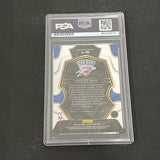2021-22 Panini Chronicles Threads #100 Aaron Wiggins Signed Card AUTO PSA/DNA Slabbed RC Thunder