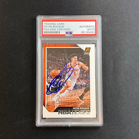 2018-19 Panini Hoops #87 Devin Booker AUTO Signed card PSA Slabbed Autographed Suns