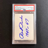 Red Rocha Signed index card AUTO PSA Slabbed