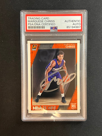 2016-17 NBA Hoops #268 Marquese Chriss Signed Card AUTO PSA Slabbed RC Suns