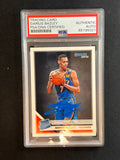 2019-20 Panini Donruss #249 Darius Bazley Signed Card AUTO PSA Slabbed Thunder