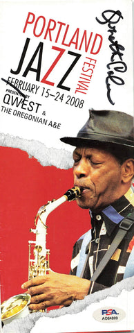 Ornette Coleman Signed Jazz Pamphlet PSA Autographed Portland Festival