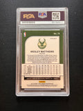 2019-20 Hoops Premium Stock #75 Wesley Matthews Signed Card AUTO PSA Slabbed Bucks