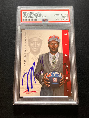 2012-13 Panini #216 Moe Harkless Signed Card AUTO PSA Slabbed