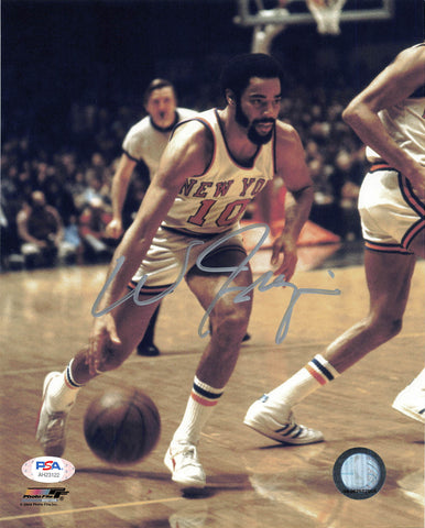 Walt Frazier signed 8x10 photo PSA/DNA New York Knicks Autographed