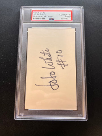 Jo Jo White signed cut PSA/DNA slabbed AUTO Celtics