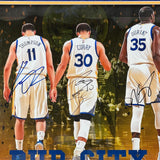 Steph Curry/Kevin Durant/Klay Thompson Signed Photo PSA/DNA 20x27 Framed Authentic