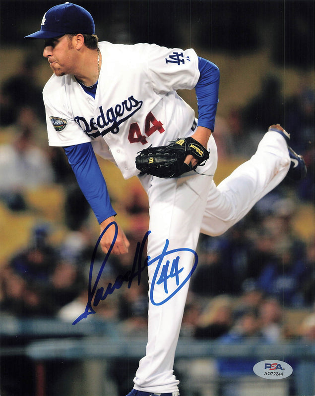 Aaron Harang signed 8x10 photo PSA Autographed Dodgers