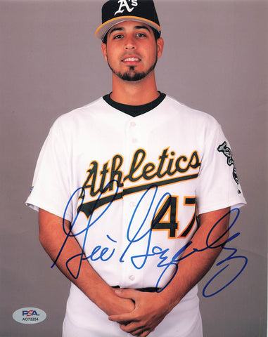 GIO GONZALEZ signed 8x10 photo PSA/DNA Athletics Autographed