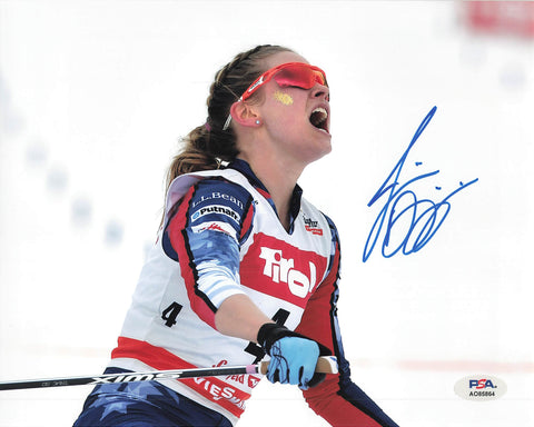 Jessie Diggins signed 8x10 photo PSA Autographed Olympic Skier