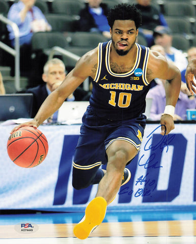 Derrick Walton Jr Signed 8x10 photo PSA/DNA Michigan Autographed