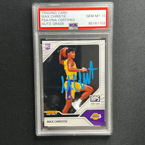 Panini Instant #RPS-31 MAX CHRISTIE signed card PSA/DNA Autographed Slabbed Los Angeles Lakers