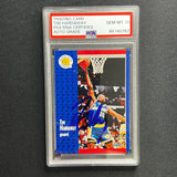 1991 Fleer #65 Tim Hardaway Signed Card AUTO PSA Slabbed Warriors