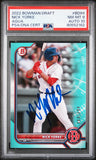 2022 Bowman Draft Aqua #BD94 Nick Yorke Signed Rookie Card PSA 8 AUTO 10 Red Sox