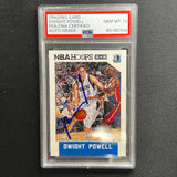 2015-16 NBA Hoops #199 Dwight Powell Card AUTO 10 PSA Slabbed Mavericks