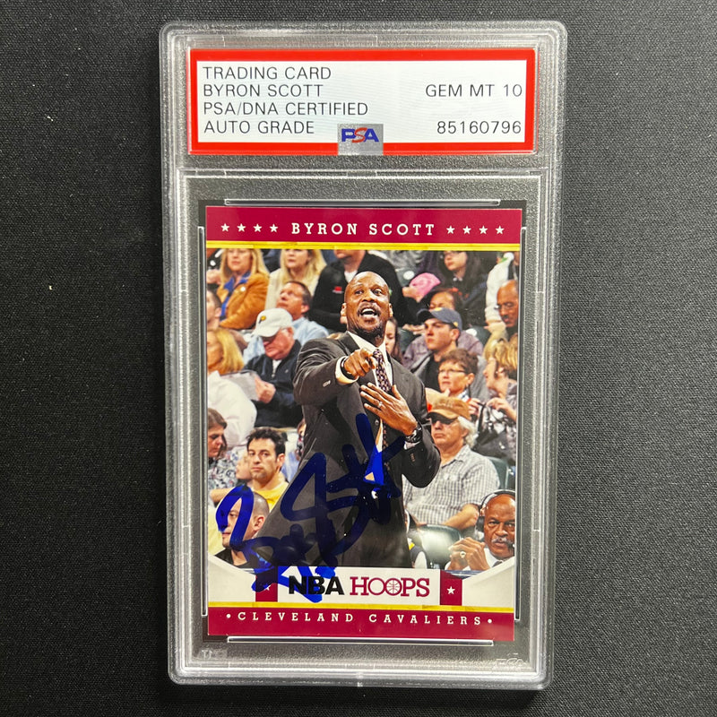 2012 Panini America #86 Byron Scott Signed Card AUTO 10 PSA Slabbed Cavs