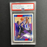 2016-17 NBA Hoops #233 Boban Marjanovic signed AUTO 10 Card PSA/DNA Slabbed Pistons