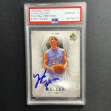 2012-13 Upper Deck #25 Tyler Zeller Signed Card AUTO 10 PSA/DNA Slabbed UNC Tar Heels