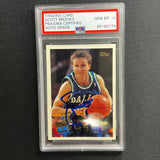 1995 Topps #88 Scott Brooks Signed Card AUTO 10 PSA Slabbed Mavericks