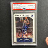 2015-16 NBA Hoops #100 Tony Allen Signed Card AUTO 10 PSA Slabbed Grizzlies