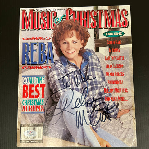 Reba McEntire Signed Music of Christmas Magazine PSA/DNA Entertainment