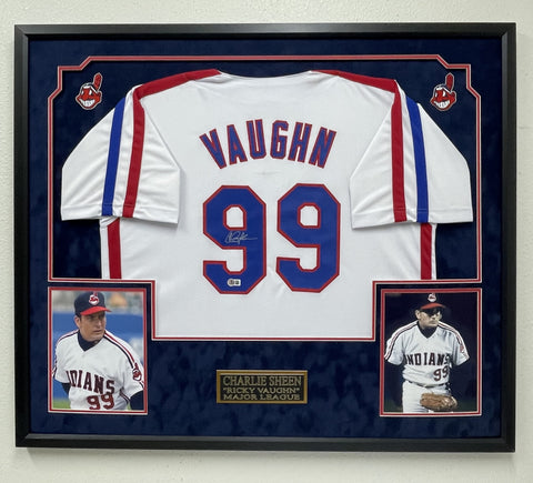 Charlie Sheen Signed Jersey PSA Major League Autographed