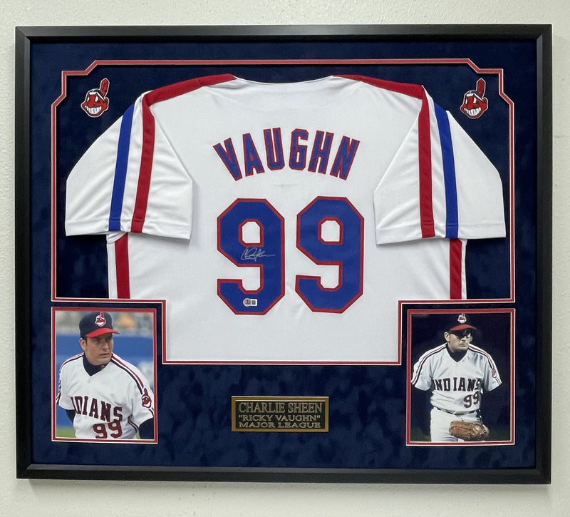 Charlie Sheen Signed Jersey PSA Major League Autographed